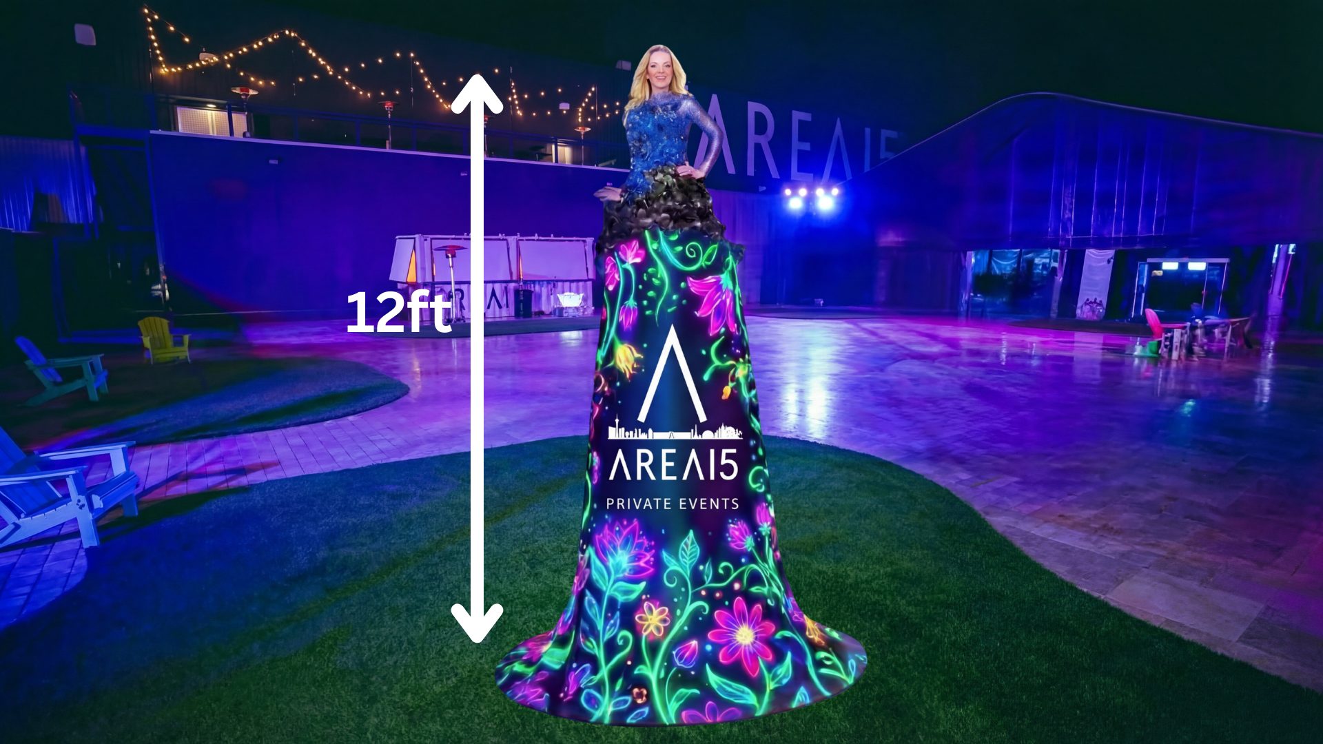 LED Glamazon Dress - 12ft LED Display Dress