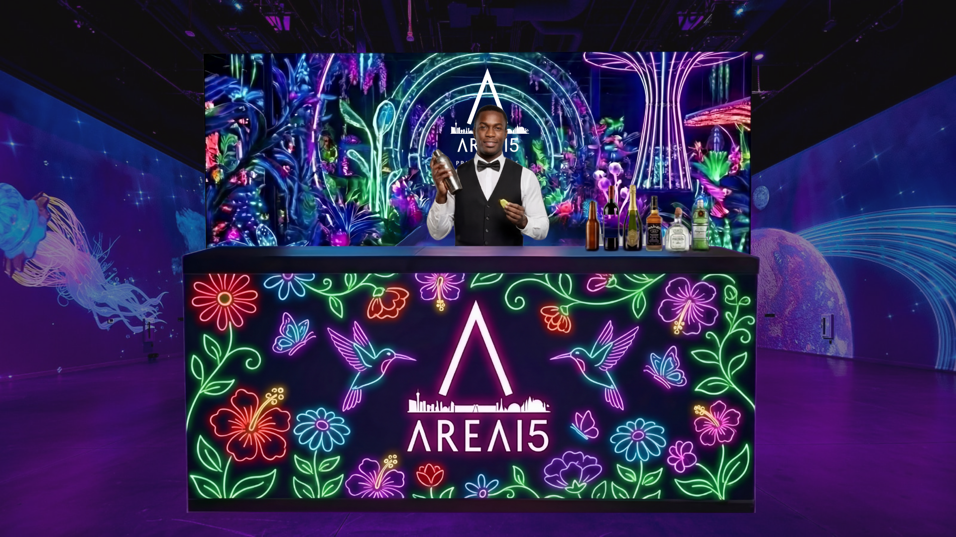 8ft LED Display Bar + Video Wall