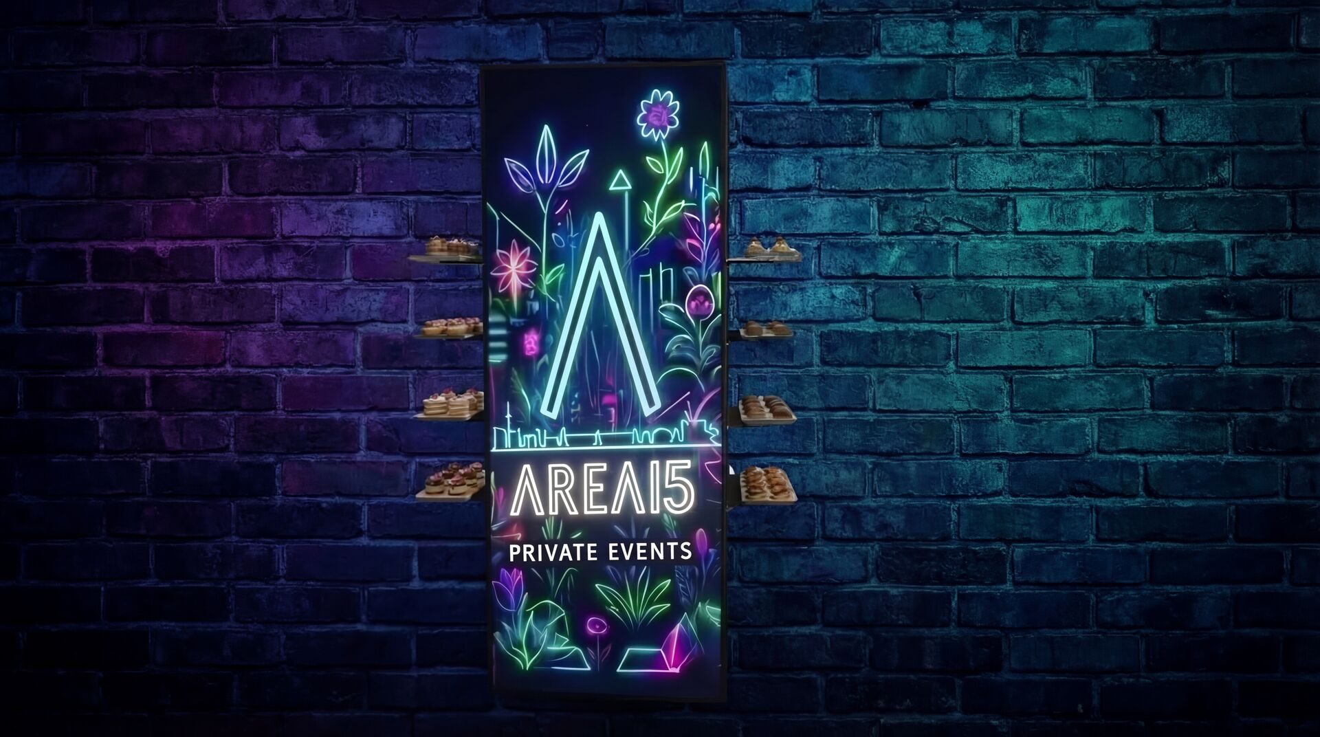 Double-Sided LED Display Tower - 7ft Tall